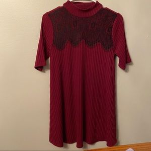 Burgundy shirt